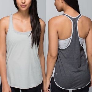 Lululemon 105 F Singlet *Silver Racerback Tank Top